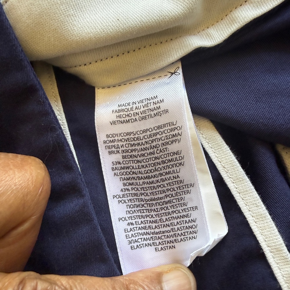 Polo Golf Ralph Lauren Navy Shorts Mens 38 Classic Fit Stretch Chino - Picture 2 of 9